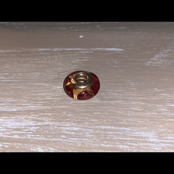 14k gold pandora murano bead glass charm - Picture 4 of 8
